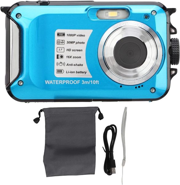 Водонепроникна цифрова камера, підводна камера Heayzoki 1080P, 30 МП, 650 мАг 1376 фото