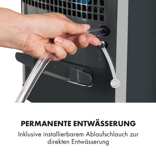 Осушувач повітря компресорний на 10л/доба Klarstein DryFy 10, чорний (10032662) 10032662 фото
