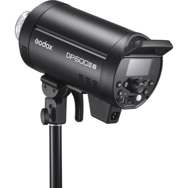 Студійний фотоспалах Godox DP600III-V зі світлодіодною пілотною лампою, чорний 0403 фото