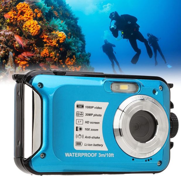 Водонепроницаемая цифровая камера, подводная камера Heayzoki 1080P, 30 МП, 650 мАч 1376 фото