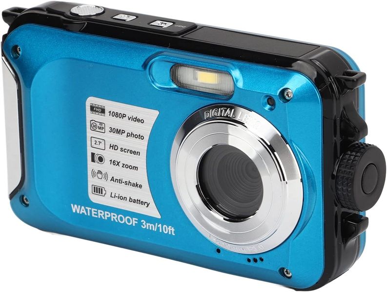 Водонепроникна цифрова камера, підводна камера Heayzoki 1080P, 30 МП, 650 мАг 1376 фото