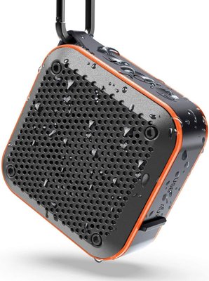 Портативний водонепроникний Bluetooth-динамік LEZII IP67, FM-радіо з HD-звуком, 12 годин відтворення, чорний 0365 фото