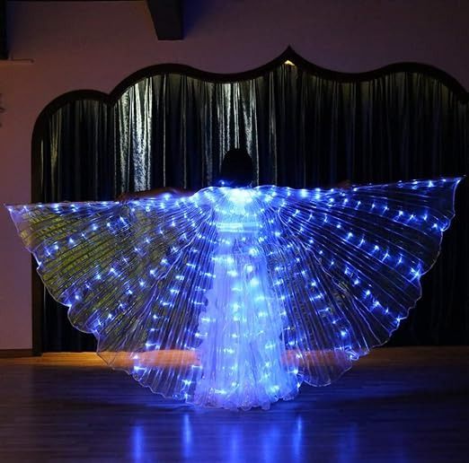 Світлодіодна карнавальна накидка BellyAngel, синій 0921 фото