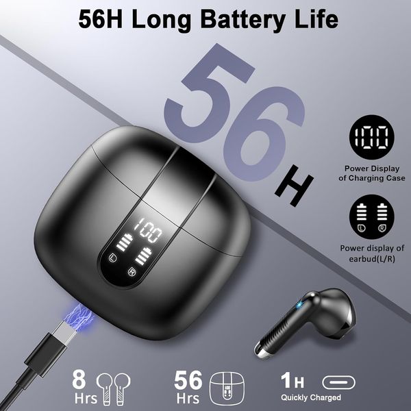 Беспроводные наушники Bluetooth 5.3 Drsaec J55 1605 фото