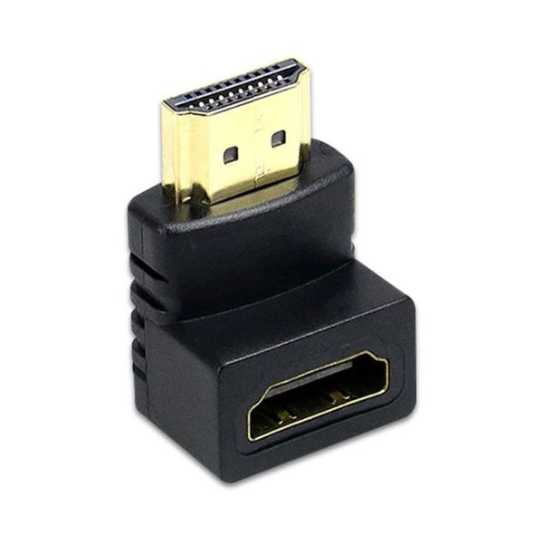 Переходник угловой для монитора/телевизора с HDMI-HDMI 90 ° Lesko 0667 фото