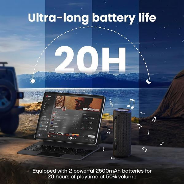 Водонепроницаемая портативная Bluetooth-колонка Deeyaple P1S 30 Вт T0151 фото