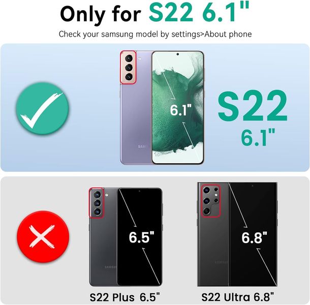 Чохол для Samsung Galaxy S22 6.1” з бездротовою зарядкою Qi NEWDERY, 4700mAh, чорний 1069 фото
