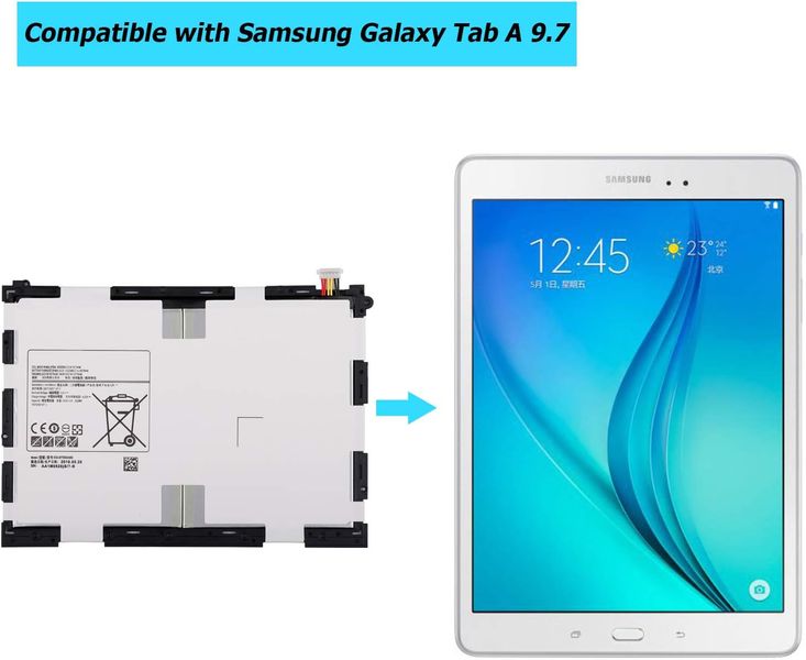 Аккумулятор для планшета Samsung Galaxy Tab A 9,7 дюйма 1893 фото