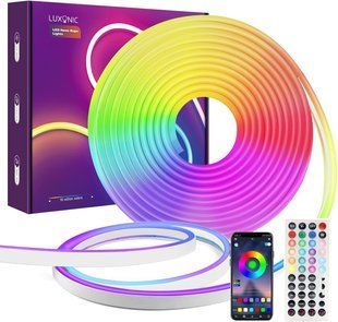 Гибкий светодиодный неон LUXONIC RGB 10 м с Bluetooth M3085 фото