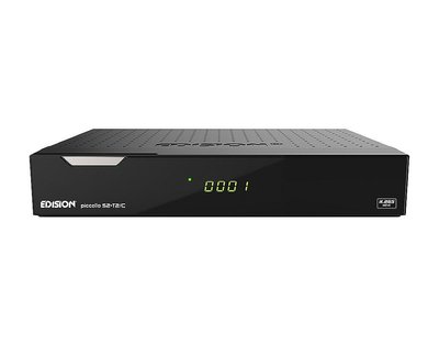 ТБ-тюнер з картрідером Edision Piccollo S2+T2/C H.265/HEVC (DVB-S2, DVB-T2, DVB-C,) CI Full HD USB з пультом 0248 фото