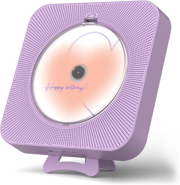 Портативный CD-проигрыватель Yintiny Cute Purple із Bluetooth 5.0 1839 фото