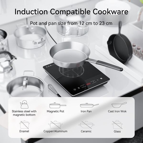 Индукционная варочная поверхность COOKNANO 2000 Вт T2885 фото