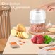 Кухонний міні-блендер для овочів/фруктів 250мл 1314GQ USB  0668 фото 4