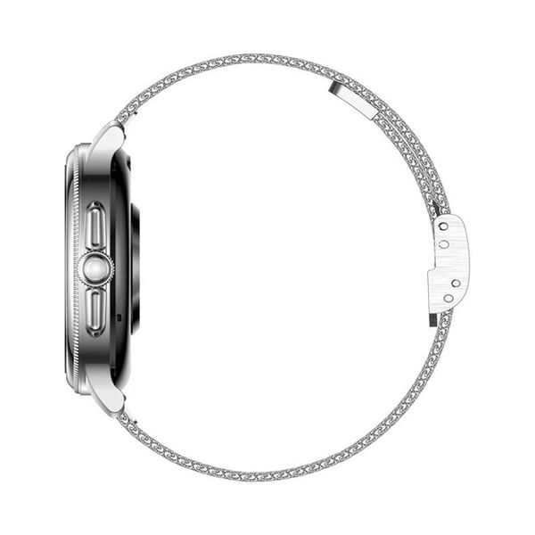 Жіночий смарт годинник, розумний браслет Smart Caring Fashion Plus, срібний 1018 фото