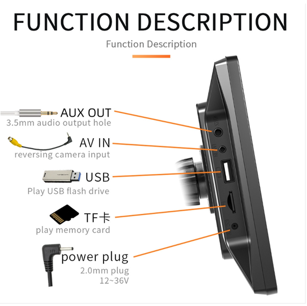 Портативний автомобільний MP5-плеер з підтримкою CarPlay/Android Auto 9 дюймів 1694 фото