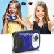Водонепроникна цифрова камера Heegomn для дітей, Full HD, 8х зум, 16Мп (синій) 0118 фото 3