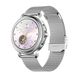 Жіночий смарт годинник, розумний браслет Smart Caring Fashion Plus, срібний 1018 фото 1