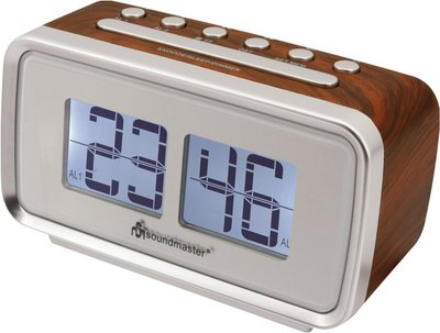Радио часы Soundmaster UR105BR Retro FM (коричневый) m042 фото