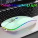 Бездротова світлодіодна миша Uiosmuph USB 2,4G з адаптером типу C (м'ятно-зелений) 1172 фото 4