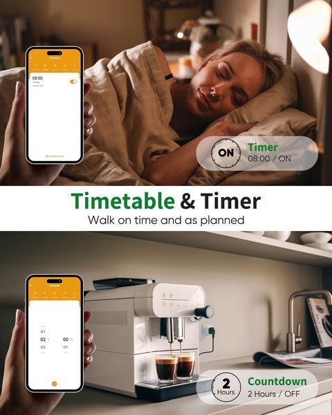 Розумні розетки з голосовим управлінням Tuya 2,4 ГГц WiFi GreenSun  T2111 фото