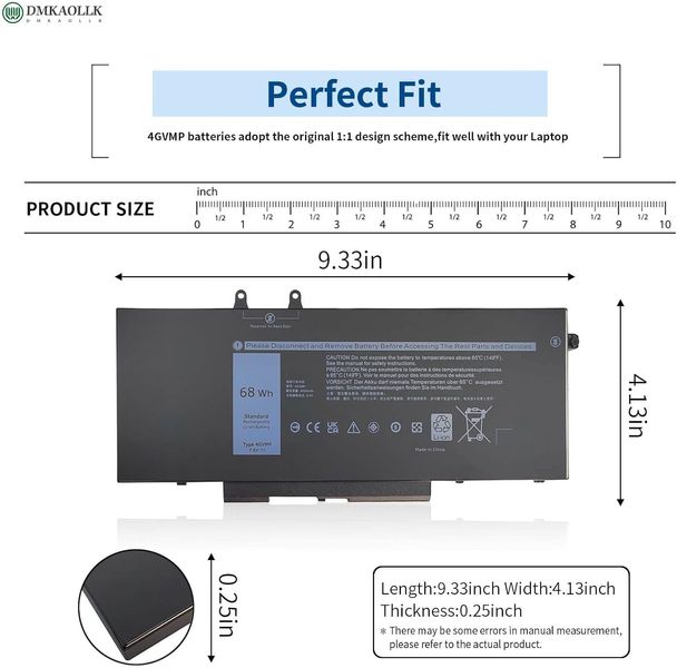 Батарея для ноутбука 4GVMP для Dell Latitude 1787 фото