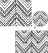 Самоклеючі шпалери Hode чорна/біла овальна смуга, рулон 45 см x 3 м 0965 фото 6