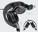 Дротові навушники BASEMAN B1 чорні - складні та легкі з мікрофоном 0156 фото 3