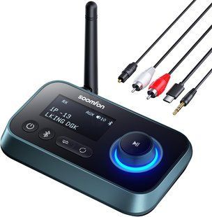 Bluetooth адаптер SOOMFON 3-in-1 для телевизора и домашней стереосистемы T3714 фото