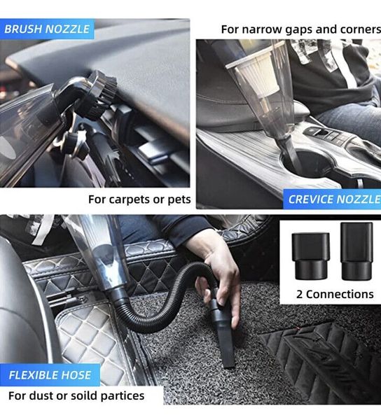 Беспроводной ручной пылесос для авто suitu ZY-2021 для сухой и влажной уборки 0122 фото