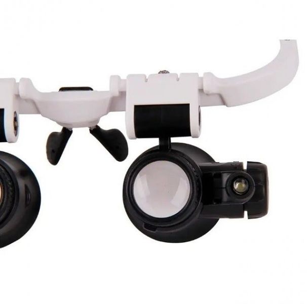 Лупа-окуляри бінокулярні окуляри з LED підсвічуванням Zhongdi NO.9892H-1 0781 фото