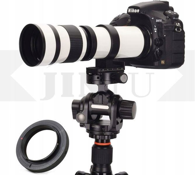 Телеоб'єктив JINTU 420-800mm f/8.3 з ручним збільшенням для дзеркальних фотоапаратів Nikon 0034 фото