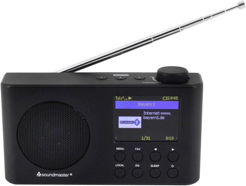 Портативне цифрове радіо Soundmaster IR6500SW WLAN-інтернет/DAB+/FM-радіо з Bluetooth®, Li-Ion 2200 мАг m044 фото