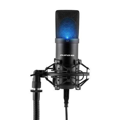 Студийный микрофон Auna Pro MIC-900B-LED USB-конденсаторный микрофон (10028786) 10028786 фото