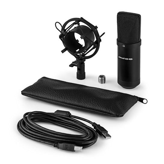 Студійний мікрофон Auna Pro MIC-900B-LED USB-конденсаторний мікрофон (10028786) 10028786 фото