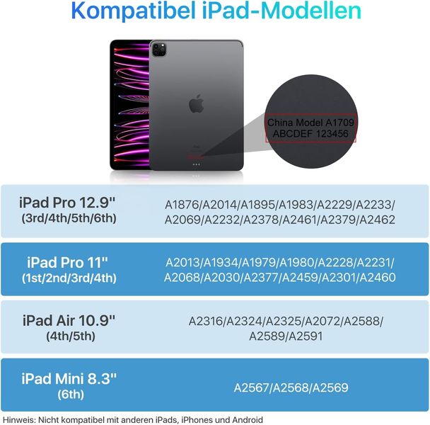 Універсальний стилус для iPad 2018–2023, iPad Pro, iPad Air, iPad Mini з бездротовою зарядкою 1494 фото