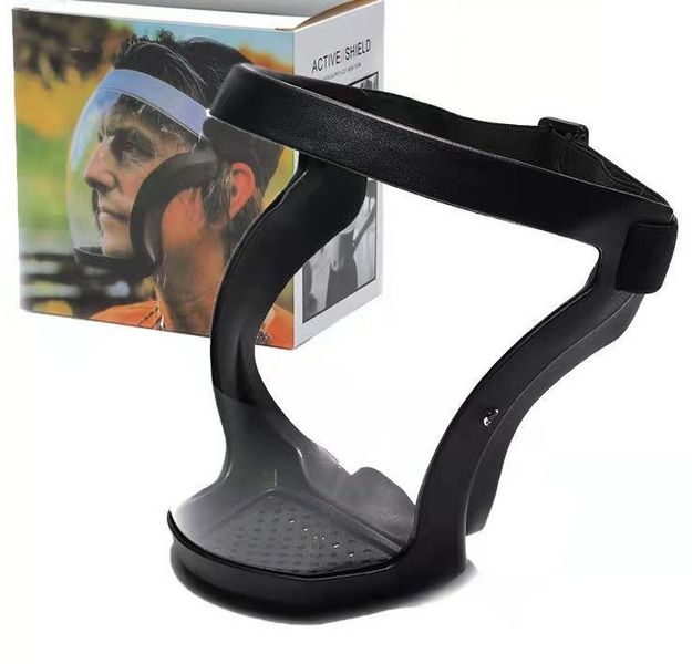 Повнолицьова маска для захисту від пилу, води, бруду, вітру із змінним фільтром, чорна 0789 фото