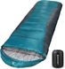 Зимний спальный мешок с капюшоном Bessport, водонепроницаемый, серо-синий 0328 фото 1