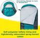 Зимний спальный мешок с капюшоном Bessport, водонепроницаемый, серо-синий 0328 фото 2