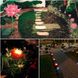 Садові квіткові ліхтарі Uuffoo 2 шт (роза хризантема, рожева) 0571 фото 9