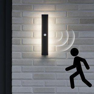 Вуличний LED світильник ANKBOY 40см з датчиком руху та сутінків IP65 4000K M3241 фото