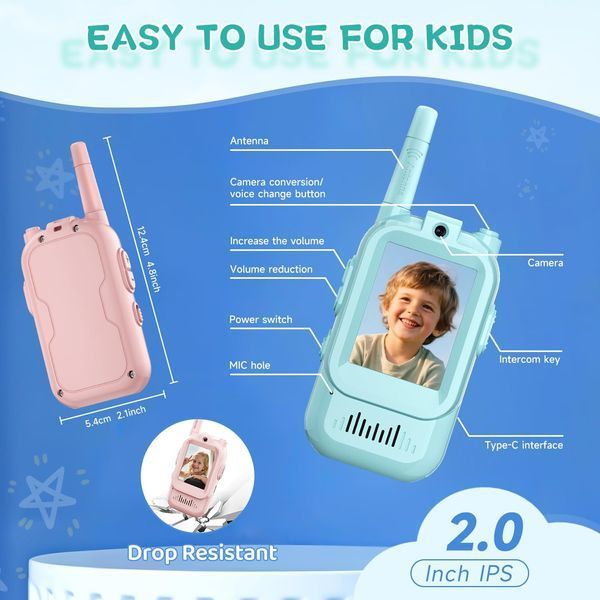 Дитячі відеорації JK200 Blue Pink 2 шт K107 фото