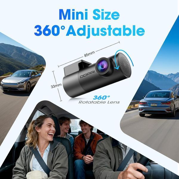 Відеореєстратор DDPAI Mini Pro 2K (1440P, Wi-Fi, 360&deg;) M3615 фото