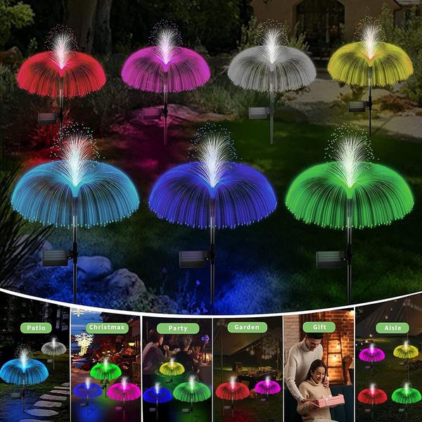 Зовнішні водонепроникні садові світильники у формі медузи для саду Fiarfiar 0738 фото