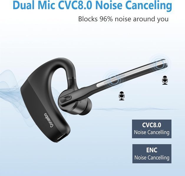 Bluetooth-гарнитура Conambo K10C с зарядным кейсом и двойным шумоподавлением (Black) T3336 фото