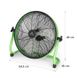 Портативный напольный вентилятор 16"/ 40 см Blumfeldt Wintergarden, до 20 ч работы, 45 ДБ, зеленый (10034653) 10034653 фото 10