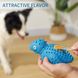 Жевательная игрушка-динозавр для собак Toozey 14,5x8,5x7,5 см из натурального каучука, синий 0885 фото 4