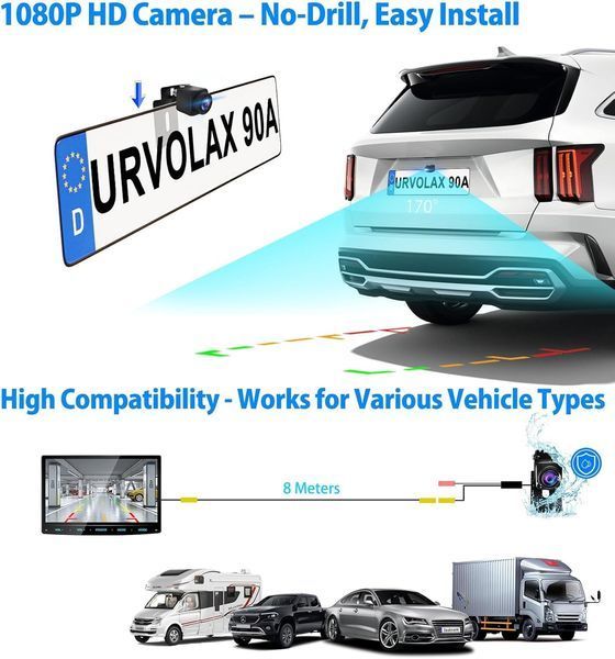 Автомагнітола 1 DIN URVOLAX UR90A 10.1" Android 13 CarPlay з камерою M2847 фото