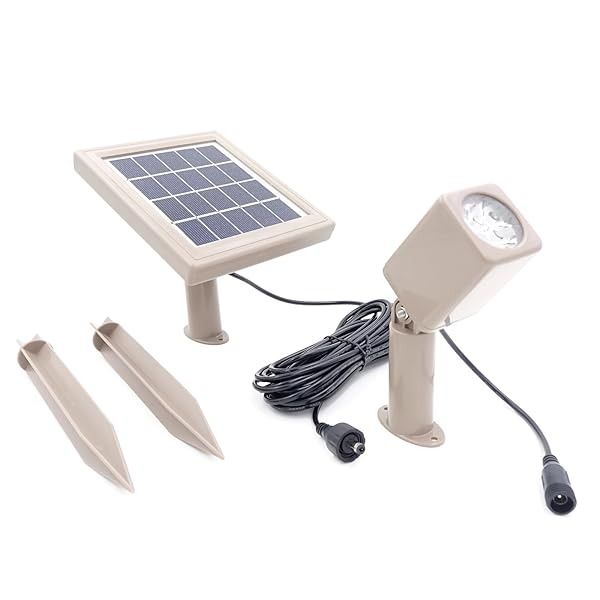 Вуличний LED-світильник з сонячною батареєю Solar Light Mart HEX 50X для саду, двору 0107 фото