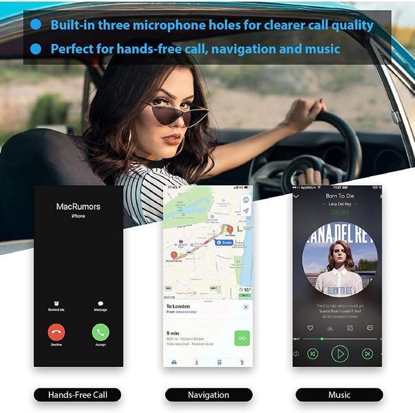 Бездротовий аудіоприймач з кабелем 3,5 мм AUX RCA SONRU Bluetooth 5.3 Адаптер Hi-Fi  T2454 фото