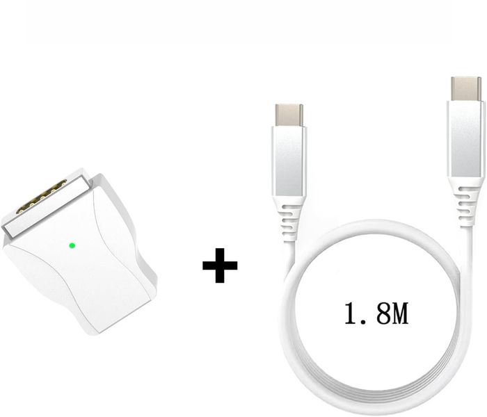 Зарядный кабель Aioum USB-C Magsafe 2 T типа 45 Вт/60 Вт/85 Вт длиной 1.8 м 0724 фото